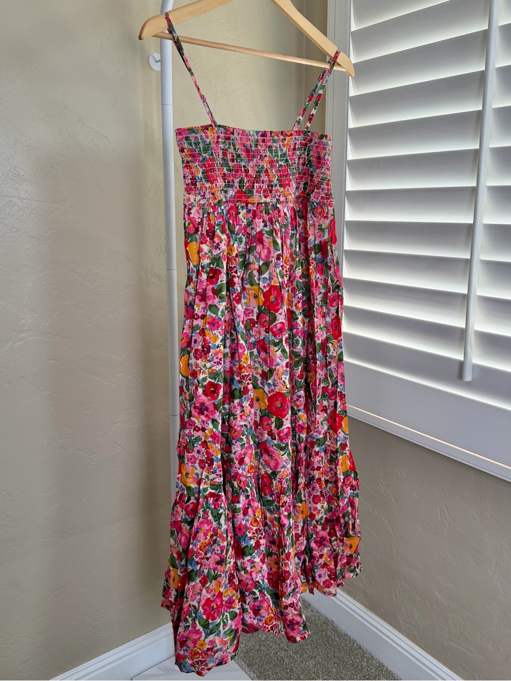 NATURAL LIFE Pink Floral Midi Dress Maxi Skirt Convertible Medium NWT Cotton - Picture 6 of 11